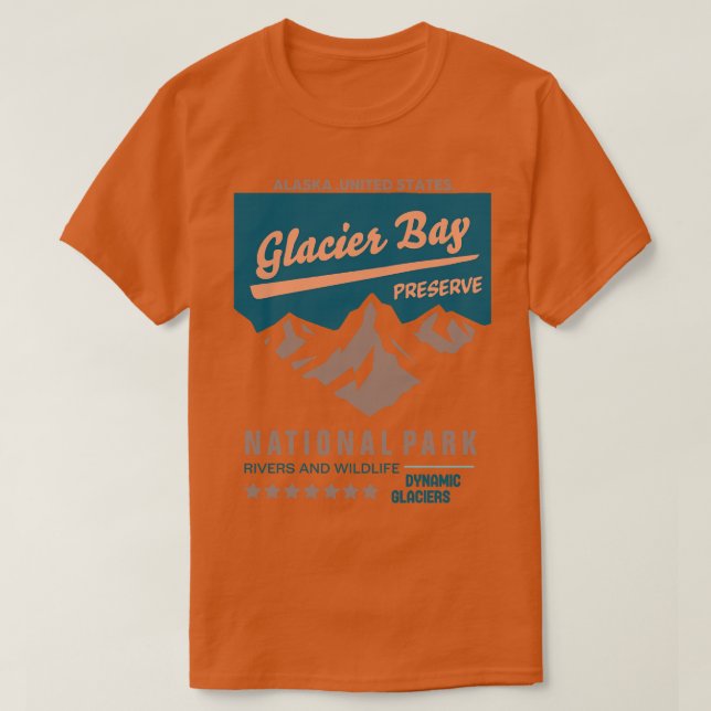 Camiseta Parque nacional Glacier Bay Alaska TShirt 2 (Diseño del anverso)