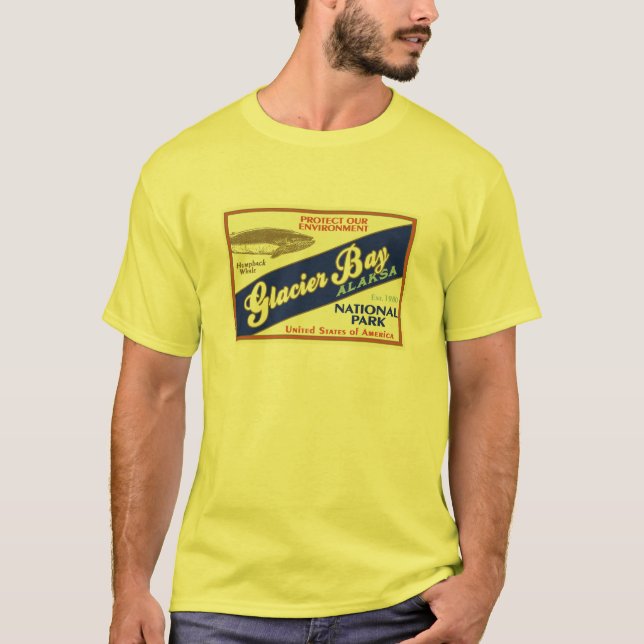 Camiseta Parque Nacional Glacier Bay (Ballena) (Anverso)