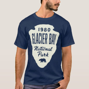 Camiseta Parque Nacional Glacier Bay Bear Arrowhead Tan