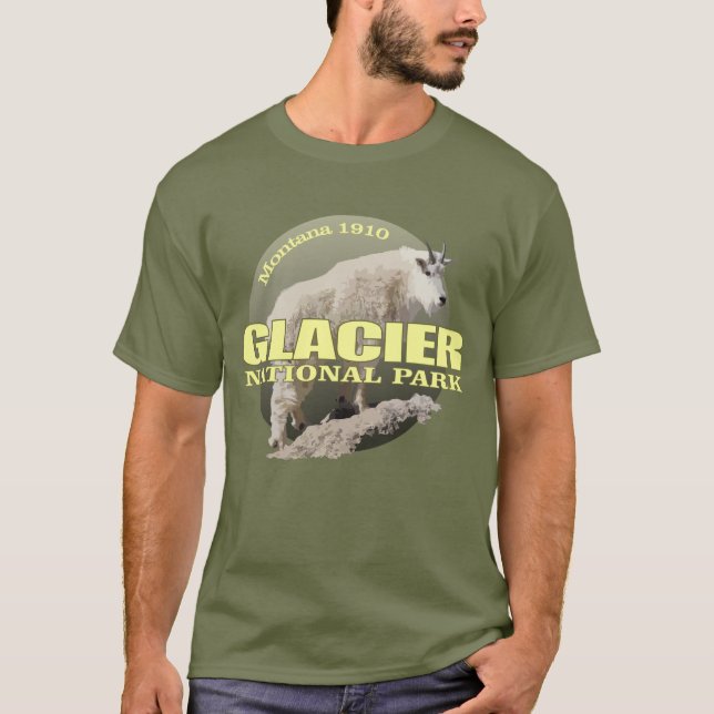 Camiseta Parque nacional Glacier (cabra de montaña) WT (Anverso)