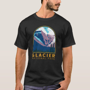 Camiseta Parque nacional Glacier Canadá Viaje de arte