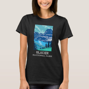 Camiseta Parque nacional Glacier Montana Camping Senderismo