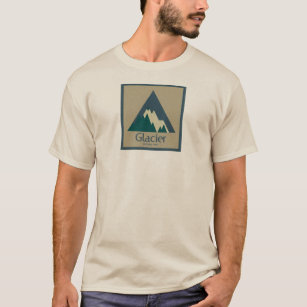 Camiseta Parque nacional Glacier Rustic