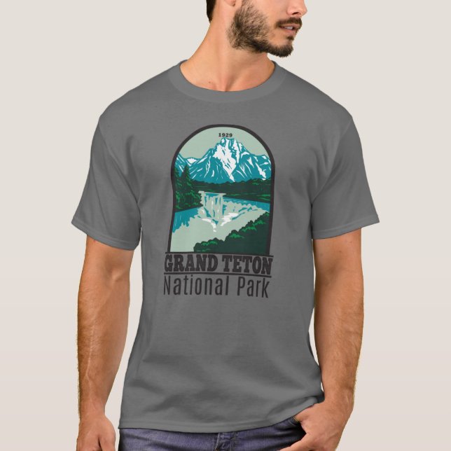 Camiseta Parque nacional Gran Teton Jackson Hole Valley (Anverso)