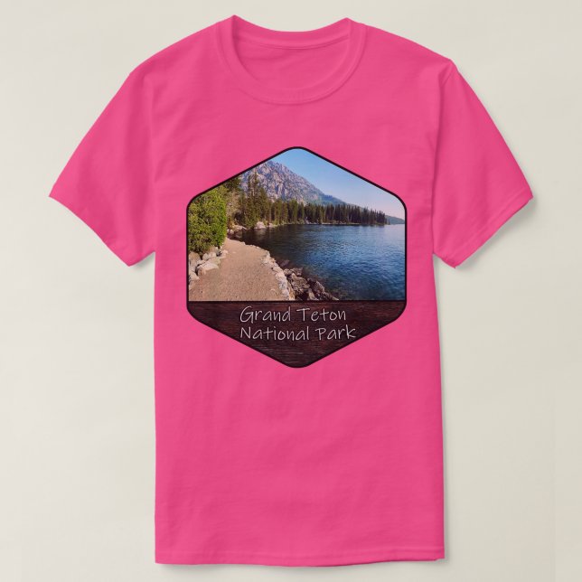 Camiseta Parque nacional Grand Teton Jenny Lake (Diseño del anverso)