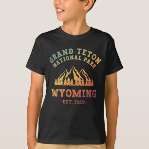 Camiseta Parque Nacional Grand Teton Wyoming EE. UU. Gradie
