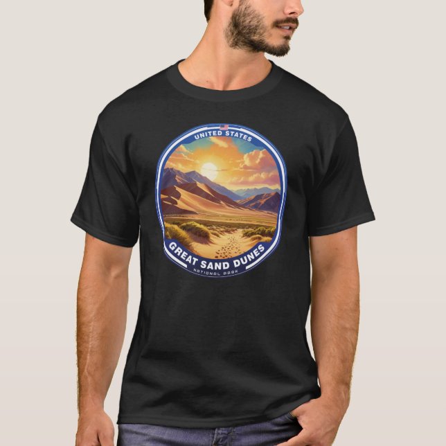 Camiseta Parque Nacional GREAT SAND DUNES EE. UU. (Anverso)