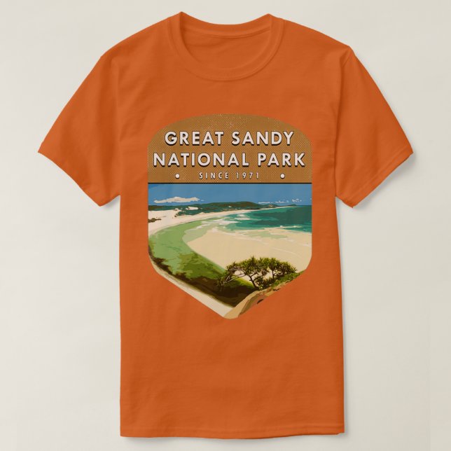 Camiseta Parque nacional Great Sandy (Diseño del anverso)