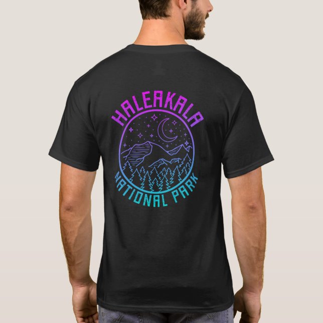 Camiseta Parque nacional Haleakala Gradiente Hawaii (Reverso)