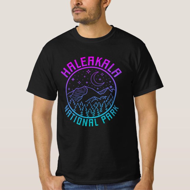 Camiseta Parque nacional Haleakala Gradiente Hawaii USA (Anverso)