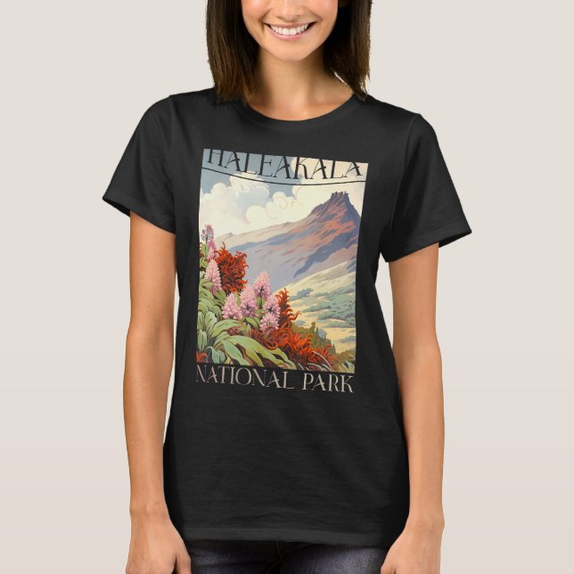 Camiseta Parque nacional Haleakala Parque natural Maui Hawa (Anverso)