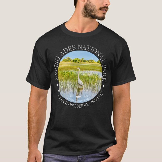 Camiseta Parque Nacional Heron Everglades (Anverso)