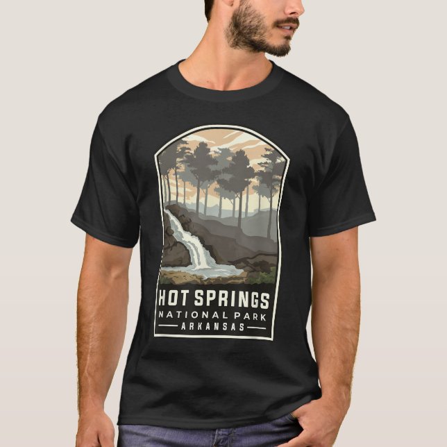 Camiseta Parque Nacional Hot Springs (Anverso)
