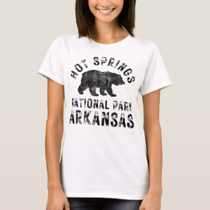 Camiseta Parque nacional Hot Springs Arkansas Bear Hike Out