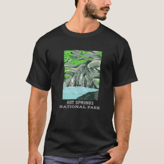 Camiseta Parque nacional Hot Springs Arkansas Camping Sende