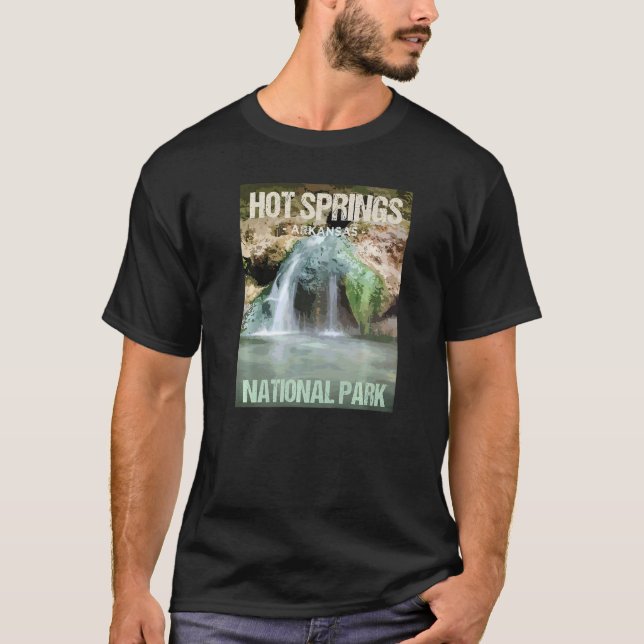 Camiseta Parque nacional Hot Springs Arkansas Poster (Anverso)