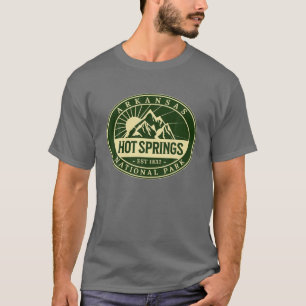 Camiseta Parque nacional Hot Springs Arkansas Senderismo al