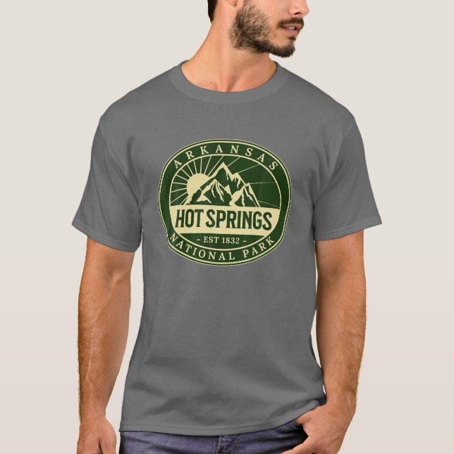 Camiseta Parque nacional Hot Springs Arkansas Senderismo al (Anverso)