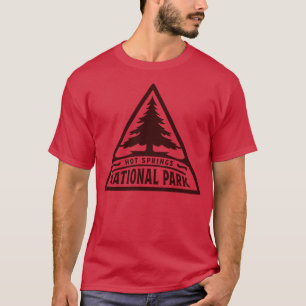Camiseta Parque nacional Hot Springs Triangle Brown