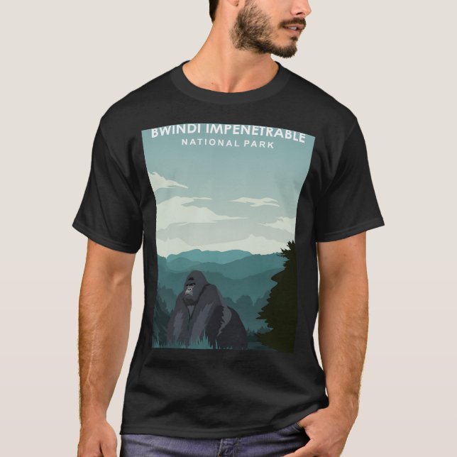 Camiseta Parque nacional impenetrable de Bwindi África (Anverso)