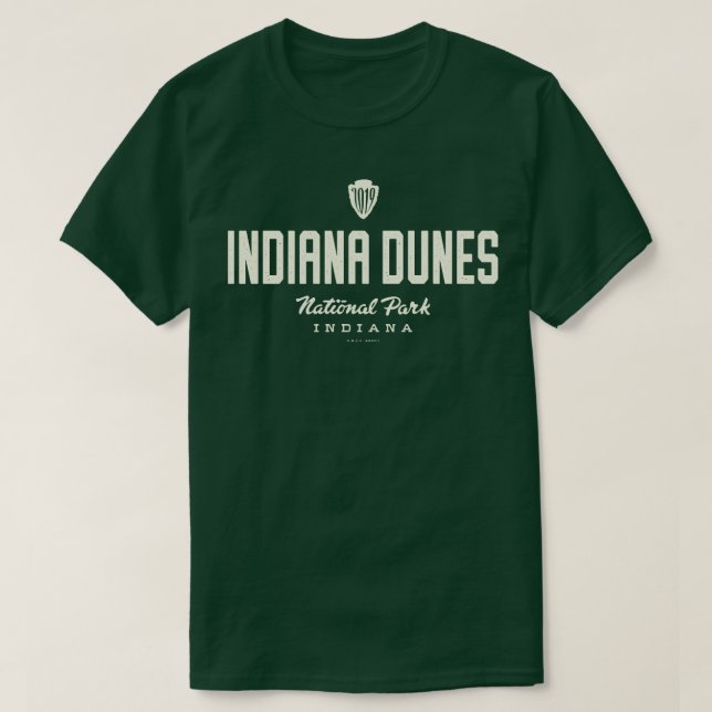 Camiseta Parque nacional Indiana Dunes 2019 Arrowhead Tan (Diseño del anverso)