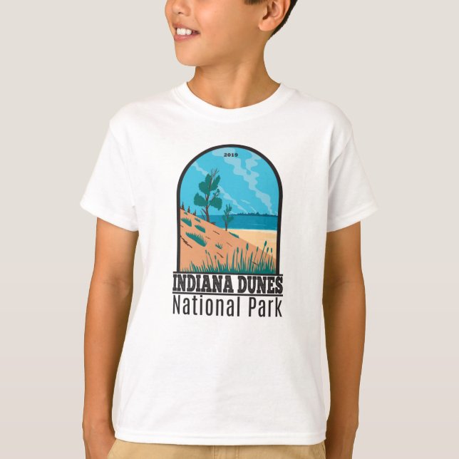 Camiseta Parque nacional Indiana Dunes Vintage T-Shirt (Anverso)