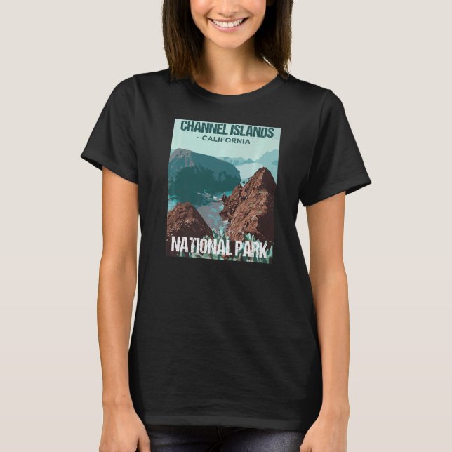 Camiseta Parque nacional Islas del Canal Poster California (Anverso)