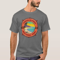 Parque nacional Islas Vírgenes Compass Retro Emble