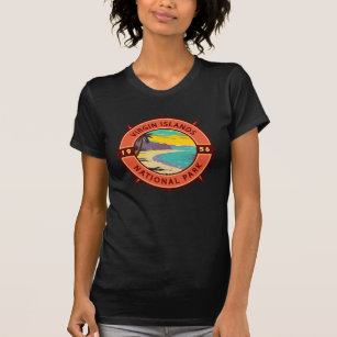 Camiseta Parque nacional Islas Vírgenes Compass Retro Emble