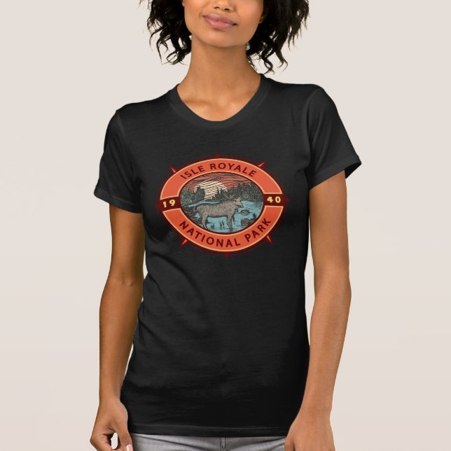Camiseta Parque nacional Isle Royale (Anverso)