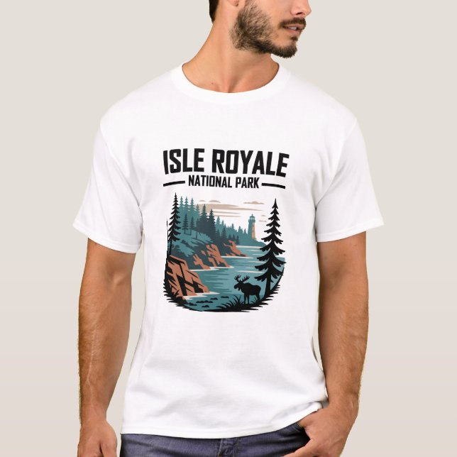 Camiseta Parque nacional Isle Royale (Anverso)