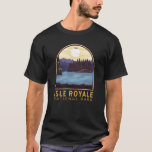 Camiseta Parque nacional Isle Royale Emblem<br><div class="desc">Diseño de arte vectorial Isle Royale. El parque consta de la isla Royale y de cientos de islas adyacentes,  así como de las aguas circundantes del lago Superior,  en el estado de Michigan.</div>