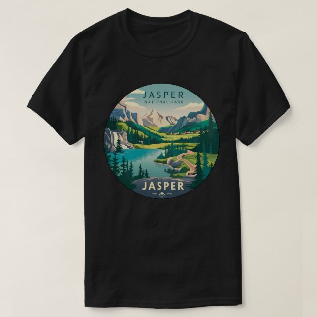 Camiseta Parque nacional Jasper (Diseño del anverso)
