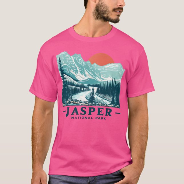 Camiseta Parque nacional Jasper Alberta Canada (Anverso)