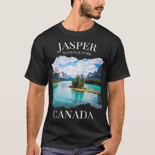 Camiseta Parque Nacional Jasper Canadá Senderismo Souve Mon