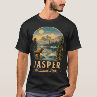 Camiseta Parque Nacional Jasper Canadá Viajes Naturaleza