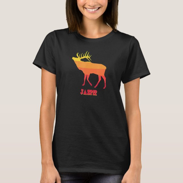 Camiseta Parque nacional Jasper Elk (Anverso)