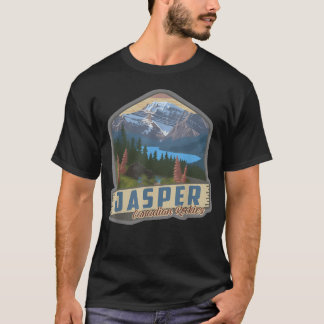 Camiseta Parque Nacional Jasper Montañas Rocosas Canadiense