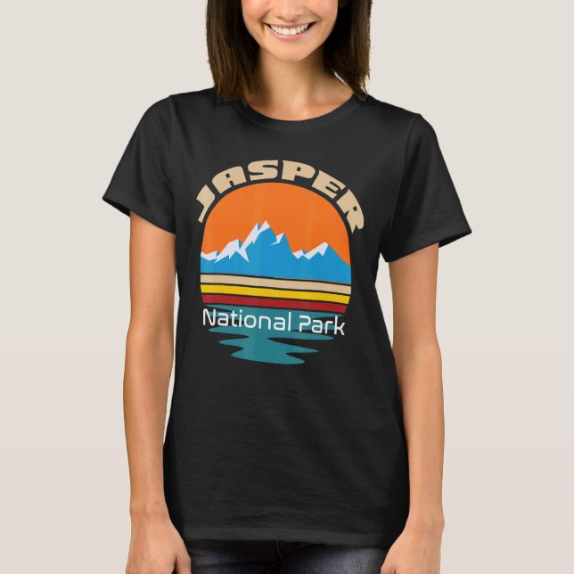 Camiseta Parque nacional Jasper Souvenir Canada Waterfalls  (Anverso)