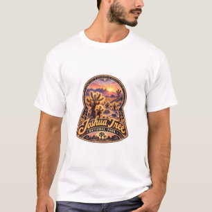Camiseta Parque Nacional Joshua Tree – Atardecer Retro en e