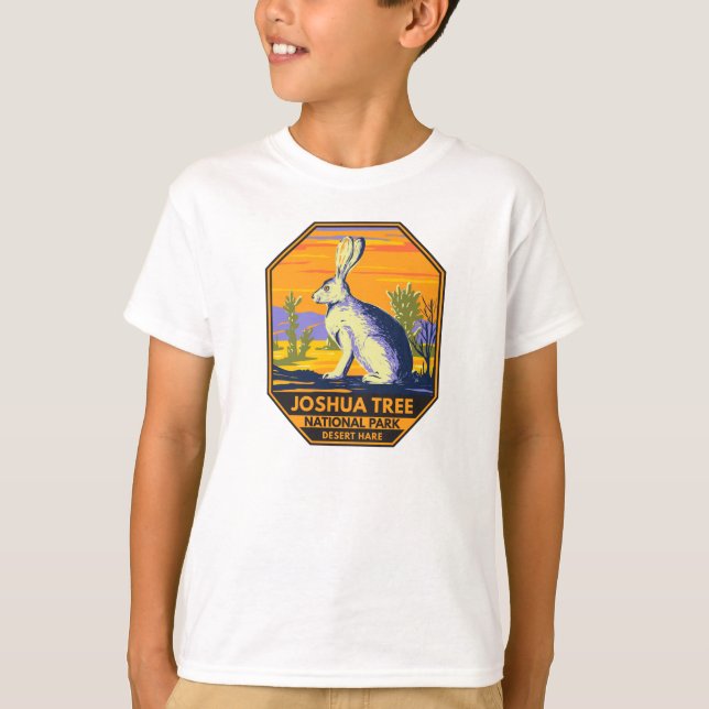 Camiseta Parque nacional Joshua Tree Desert Hare Vintage T- (Anverso)