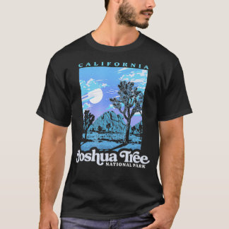 Camiseta Parque nacional Joshua Tree Vintage Night Scene Re