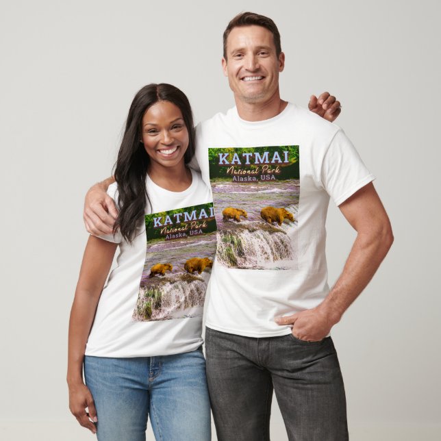 CAMISETA PARQUE NACIONAL KATMAI - ALASKA ESTADOS UNIDOS (Unisexo)