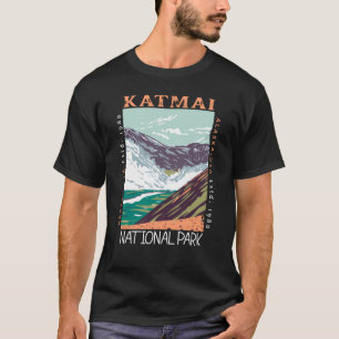 Camiseta Parque nacional Katmai Alaska Vintage con problema