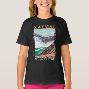 Camiseta Parque nacional Katmai Alaska Vintage con problema