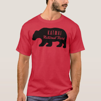 Camiseta Parque nacional Katmai Bear Black