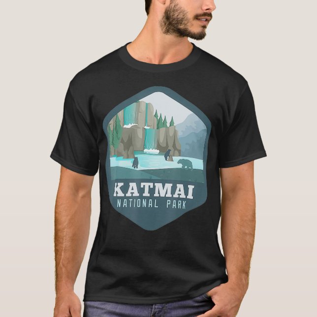 Camiseta Parque nacional Katmai Camping T Shir al aire libr (Anverso)