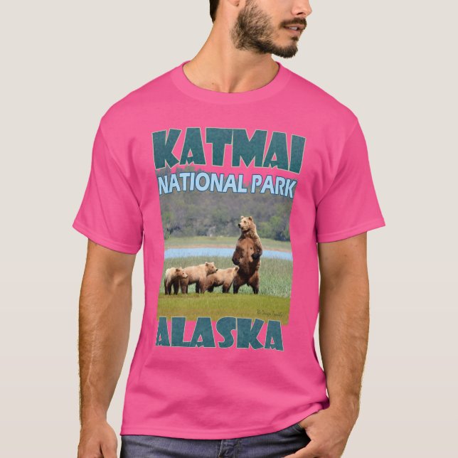 Camiseta Parque nacional Katmai en Alaska (Anverso)