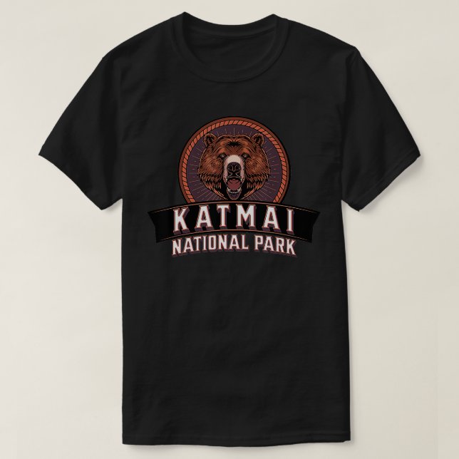 Camiseta Parque nacional Katmai Naturaleza de Alaska Oso de (Diseño del anverso)