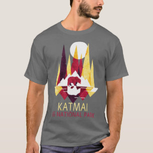 Camiseta Parque nacional Katmai US Camping Alaska Backpacki
